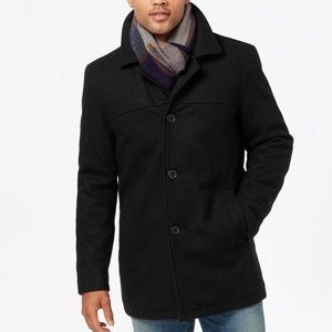Men’s black pea coat